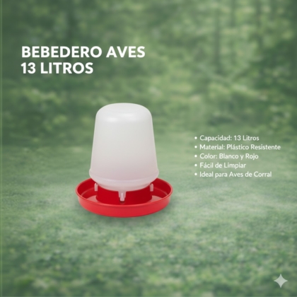 BEBEDERO AVES 13 LITROS Ref: A0033