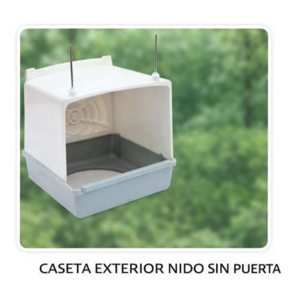 CASETA NIDO EXTERIOR PLASTICO SIN PUERTA