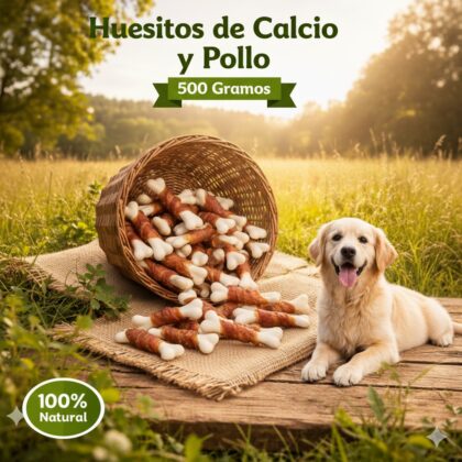 HUESITO DE CALCIO CON POLLO 500GR