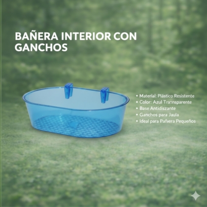 BAÑERA INTERIOR PEQUEÑA CON ENGANCHE 120 UNI-CAJA LISA20