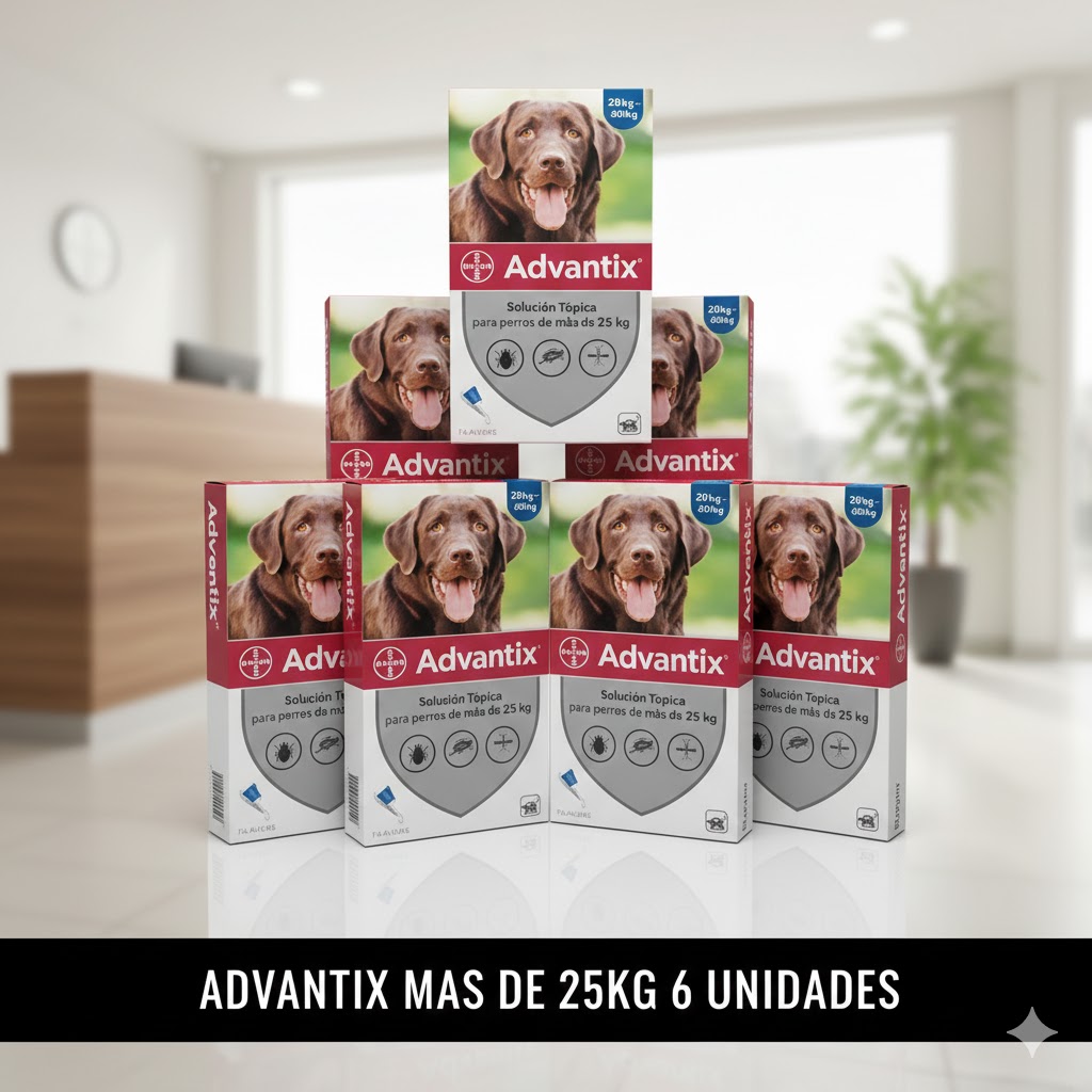 ADVANTIX PIPETA PERRO +25KG (6 PIPETAS) L0099