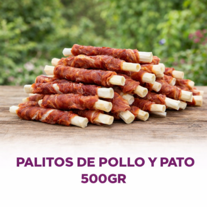 PALITOS DE POLLO Y PATO 500GR