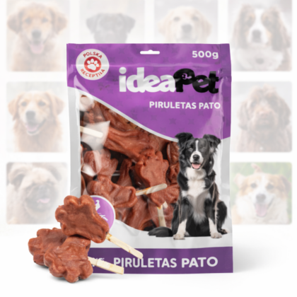 PIRULETAS DE PATO Y VACUNO 500 GR - IDEAPET
