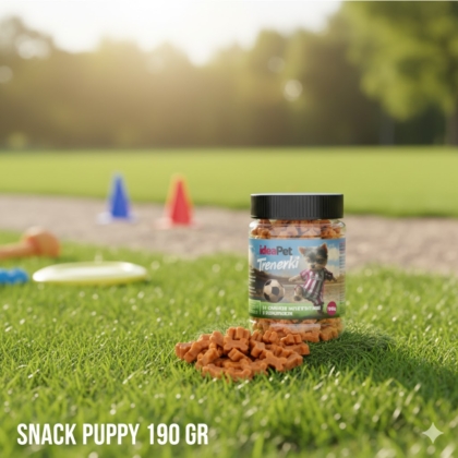 BOTE SNACKS PUPPY SALMÓN 190GR - IDEAPET